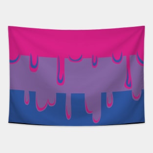 Dripping Bisexual Pride Tapestry