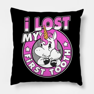 I Lost My First Tooth Tooth Fairy Cute Unicorn Pillow