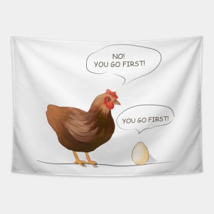 Chicken Or Egg Tapestry