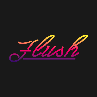 purple yellow neon flush T-Shirt