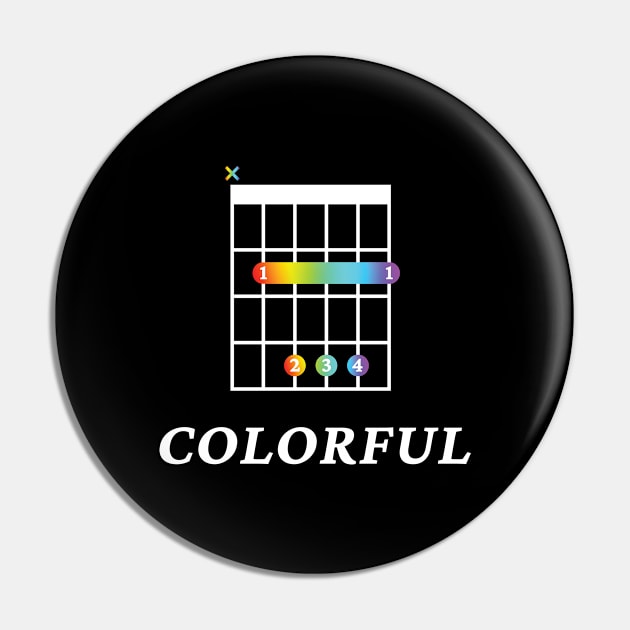 B Colorful B Guitar Chord Tab Dark Theme Pin by nightsworthy