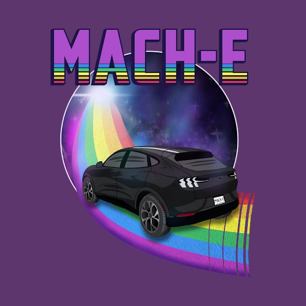 Mach-E Rides the Rainbow Galaxy in Shadow Black by zealology