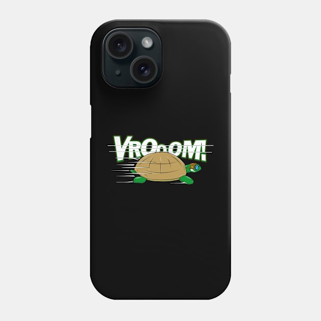 Turtle Goes Vroom! Phone Case by SteveW50