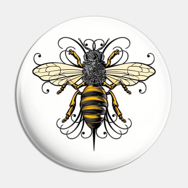 bumblebee Pin by HornArt