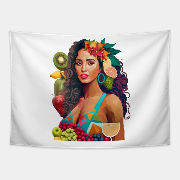 Belleza Latina Tapestry by Unboxed Mind of J.A.Y LLC 