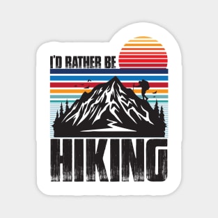 Berge Wandern Natur Berg Outdoor Geschenk T-Shirt Magnet