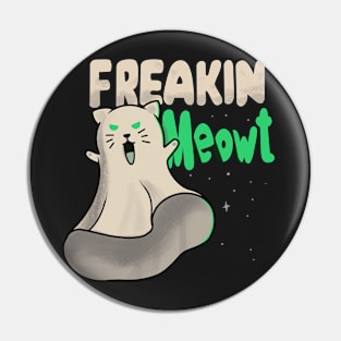 Retro Cat Freakin’ Meowt Pin