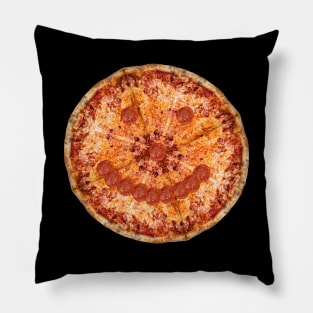 Smiling Pepperoni and Cheese Pizza Pie Face Pillow