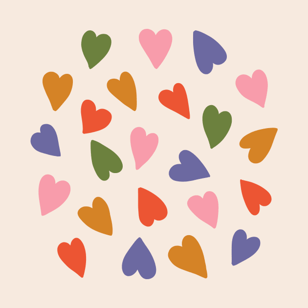 Tween spirit simple colorful hearts by Natalisa