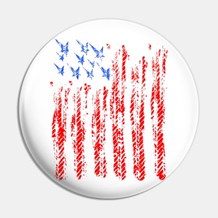 United States USA Flag Design Pin