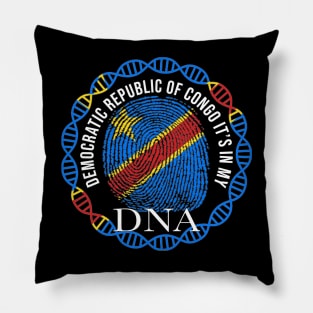 Democratic Republic Of Congo Its In My DNA - Gift for Congolese From Democratic Republic Of Congo Pillow