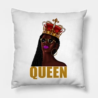 Santa African Queen, Christmas Shirt, Family Christmas, Trendy Christmas Tee, Santa's Favourite Ho. Pillow