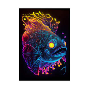 Fluorescent Finned Friend - Under The Sea T-Shirt