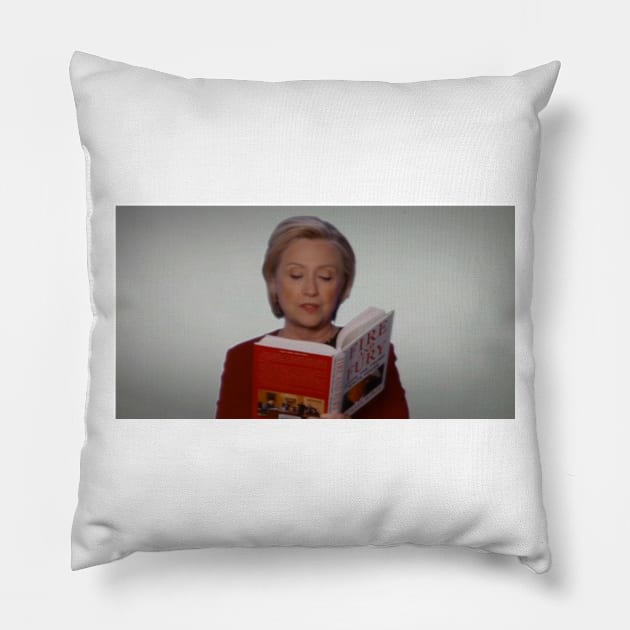 Hillary Fire and Fury Pillow by ACKDesign