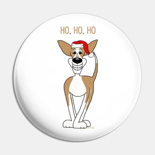 Podenco Santa Claus Pin