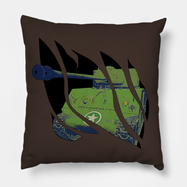 M4 Sherman Tank Pillow by LordNeckbeard