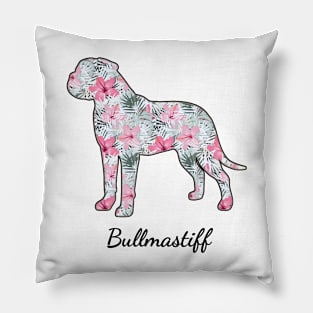 Bullmastiff Mom Tropical Pillow