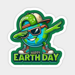 Earth Day 2024 Funny Earth Day Kids Toddler Girls Boys Dab Magnet