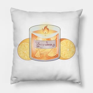 Juicy citrus candle Pillow