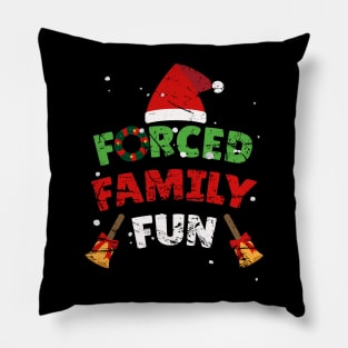 Forced Family Fun - Classic Christmas Winter Pillow