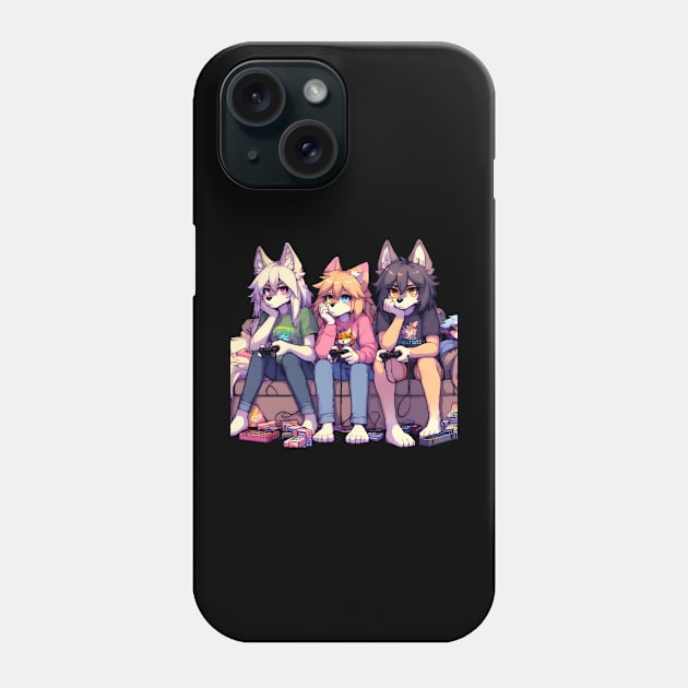 furry fandom - furryart anthro furry fandom Phone Case by vaporgraphic