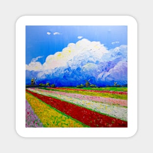 Holland. Tulip fields Magnet