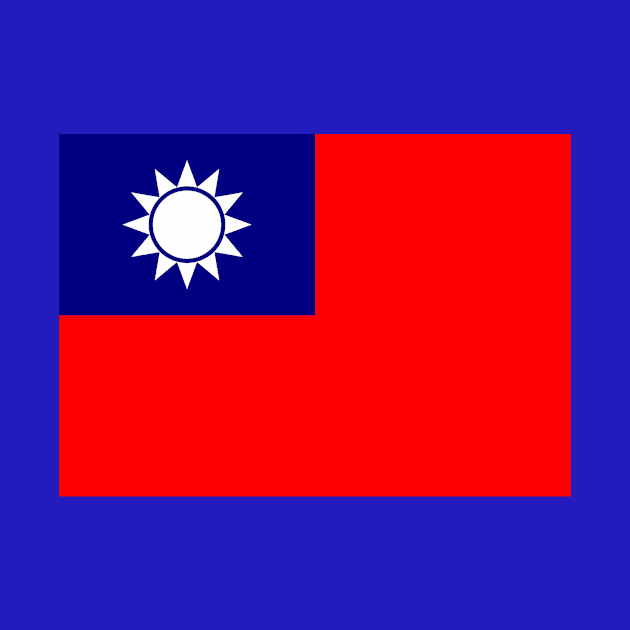 Taiwan R.O.C. (Republic of China) flag by bluealan