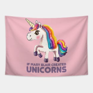 If Mary Blair Created Unicorns Tapestry