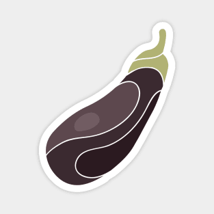 Eggplant - Stylized Food Magnet