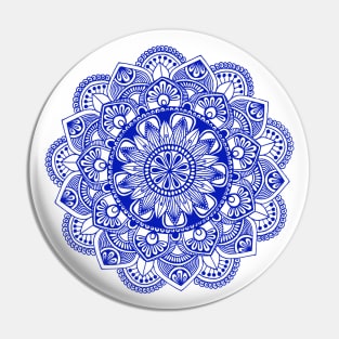 Mandala (blue) Pin