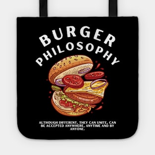 burger philosophy Tote