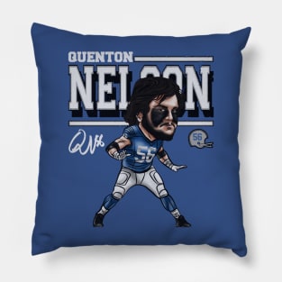 Quenton Nelson Indianapolis Cartoon Pillow