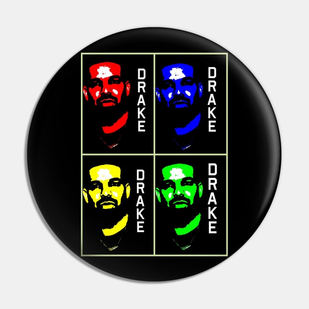 Drake (pop art) Pin by d1a2n3i4l5