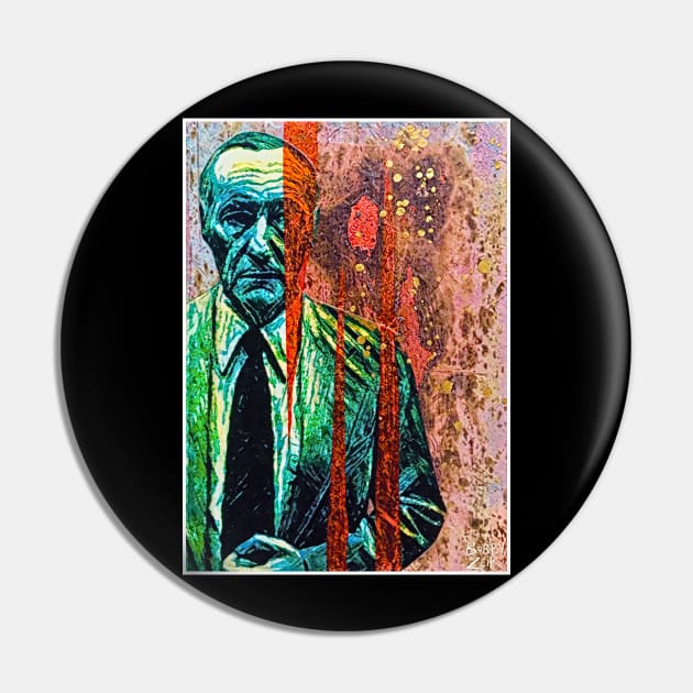 Burroughs Pin by Bobby Zeik Art