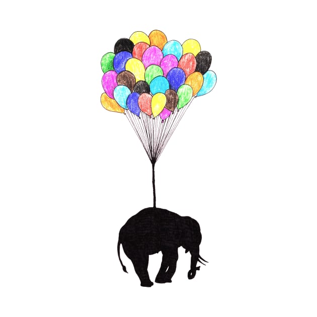 Elephant on balloons by DarkoRikalo86