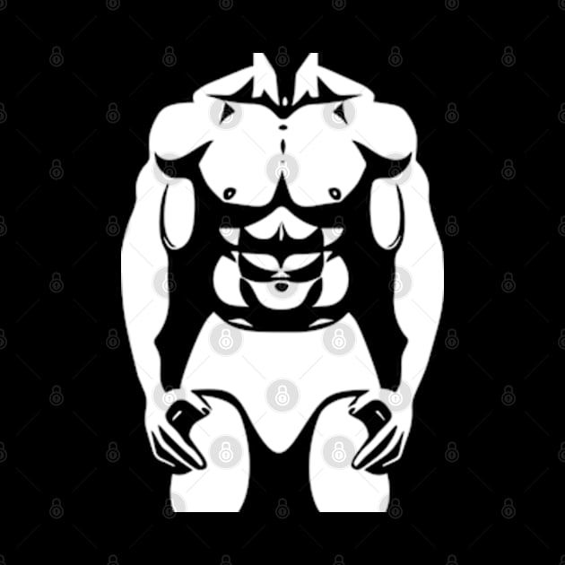 Muscle Man Physique by ArtFactoryAI