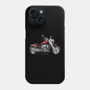 Harley Fat Boy LEGO red, s Phone Case