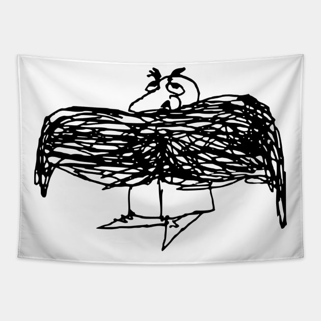 mustache man Tapestry by xam