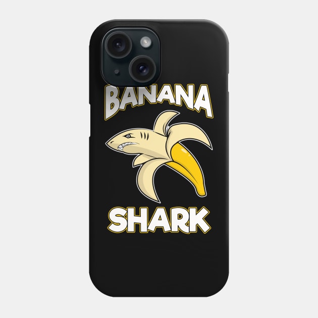 Banana Shark Adorable Half-Banana Half-Shark Phone Case by theperfectpresents