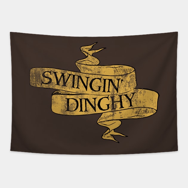 Swingin' Dinghy from HAIL CAESAR, distressed Tapestry by hauntedjack