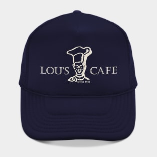 Lou's Cafe - Hill Valley's Finest - Dark Background Hat