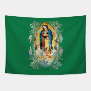 Our Lady of Guadalupe Mexican Virgin Mary Mexico Angels Tilma 20-107 Tapestry