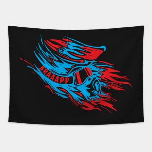 Braaap Enduro Helmet Tapestry