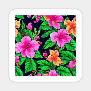 Floral Abstract Pattern Magnet