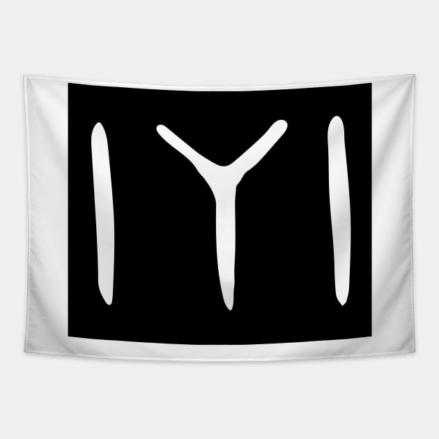 Large Black Kayi Tribe Flag Symbol from Dirilis/Resurrection Ertugrul Tapestry by TerrificTees