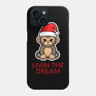 Christmas Motivational Monkey Phone Case