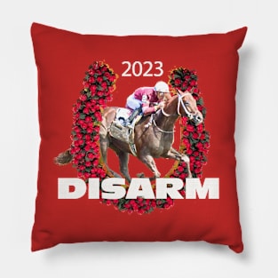 Disarm 2023 Kentucky Derby Hopeful-Rose Horseshoe Pillow