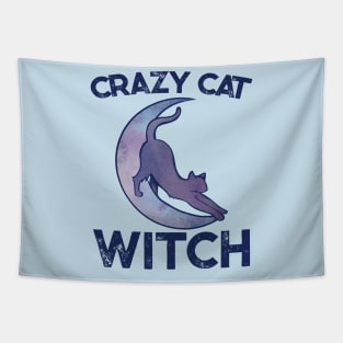 Crazy Cat Witch Tapestry