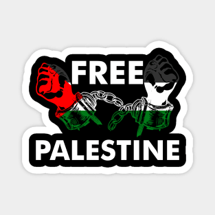Free Palestine - Break These Handcuffs For Freedom Magnet