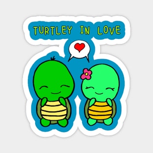 Turtley in love Magnet